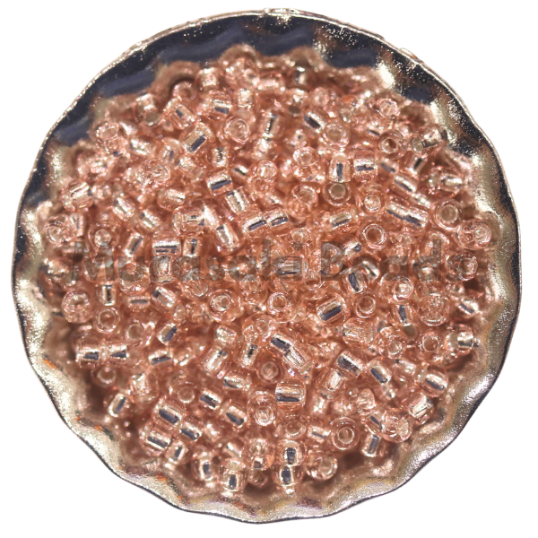 Size 11 Beads 12A Champagne Rose Silver Lined