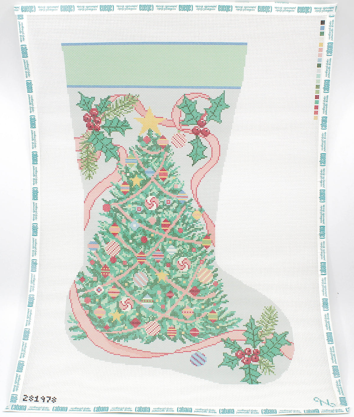 Holiday Ribbon Stocking