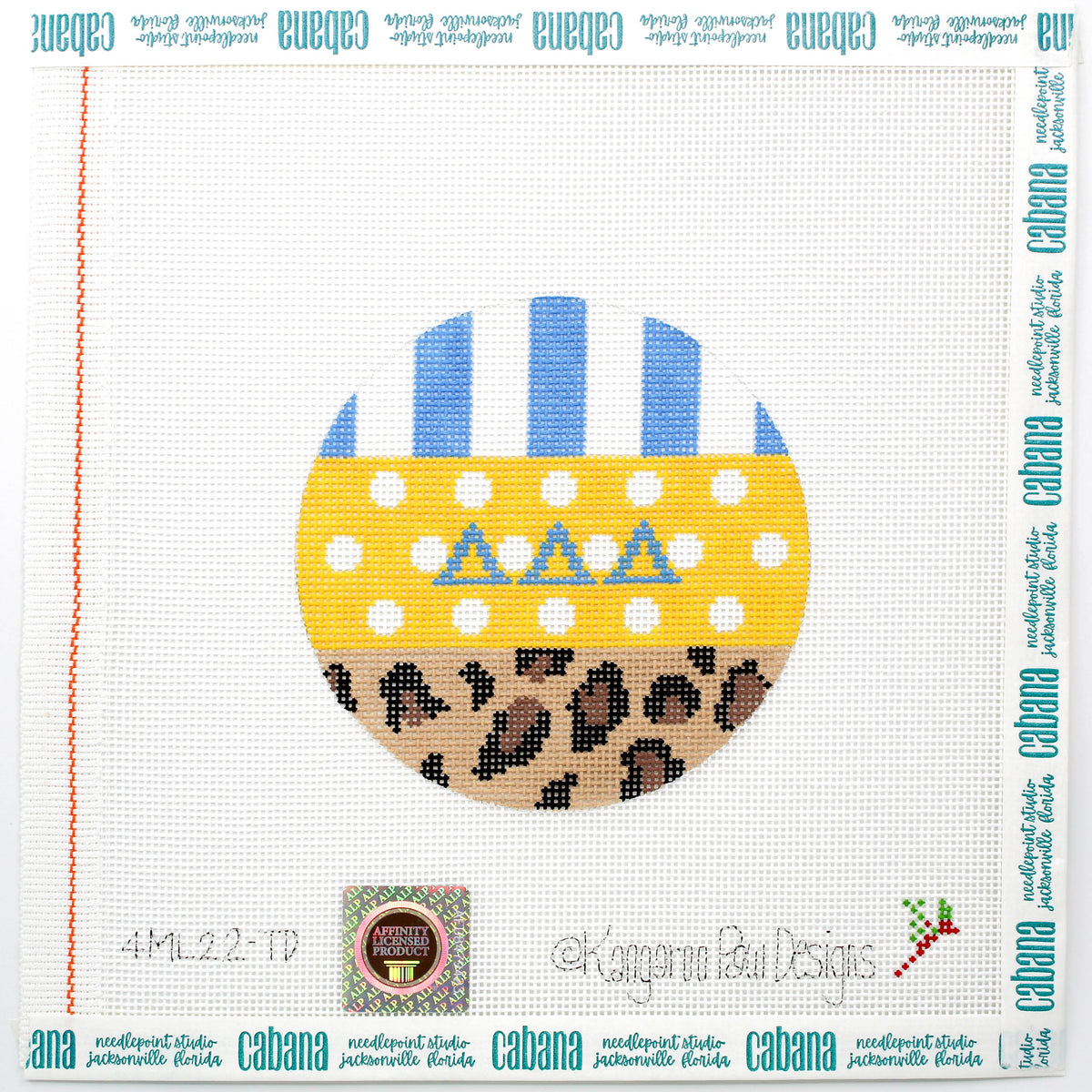 Tri Delta Leopard Round