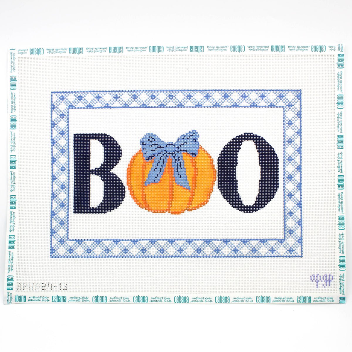 Boo Bow Pumpkin Blue