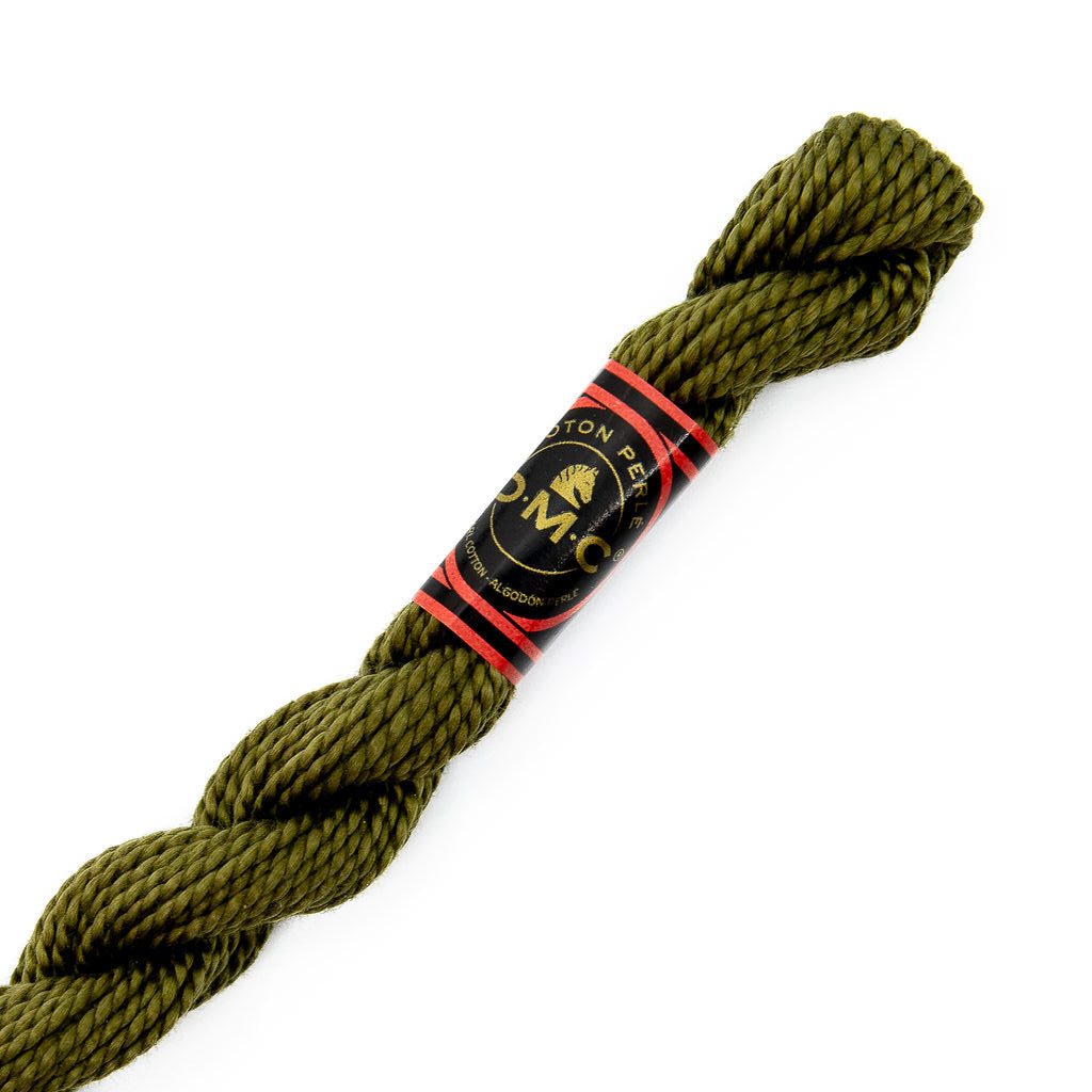 DMC 3 Pearl Cotton 3011 Deep Olive