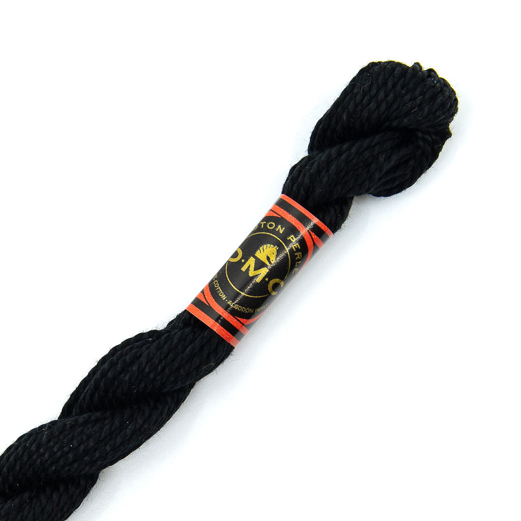 DMC 3 Pearl Cotton 310 Metallic Black