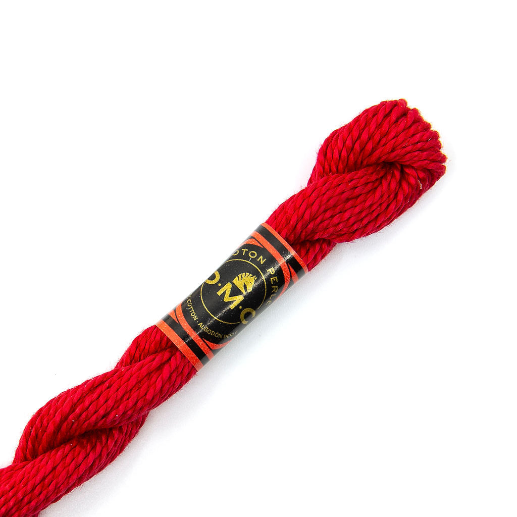 DMC 3 Pearl Cotton 321 Metallic Carmine Red