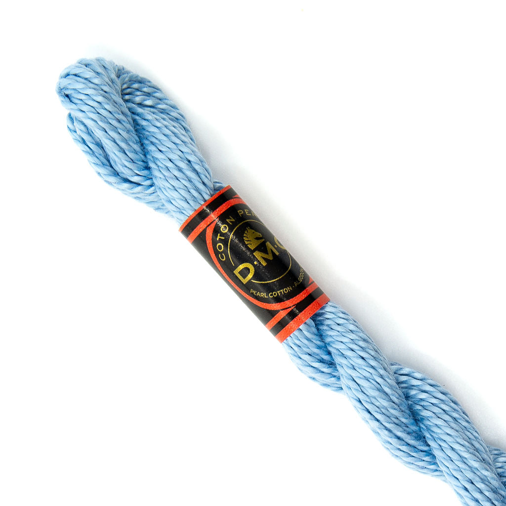 DMC 3 Pearl Cotton 800 Sky Blue