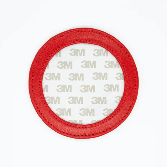 Self Finishing Leather Magnet Red
