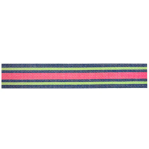 Pink Stripe Key Fob