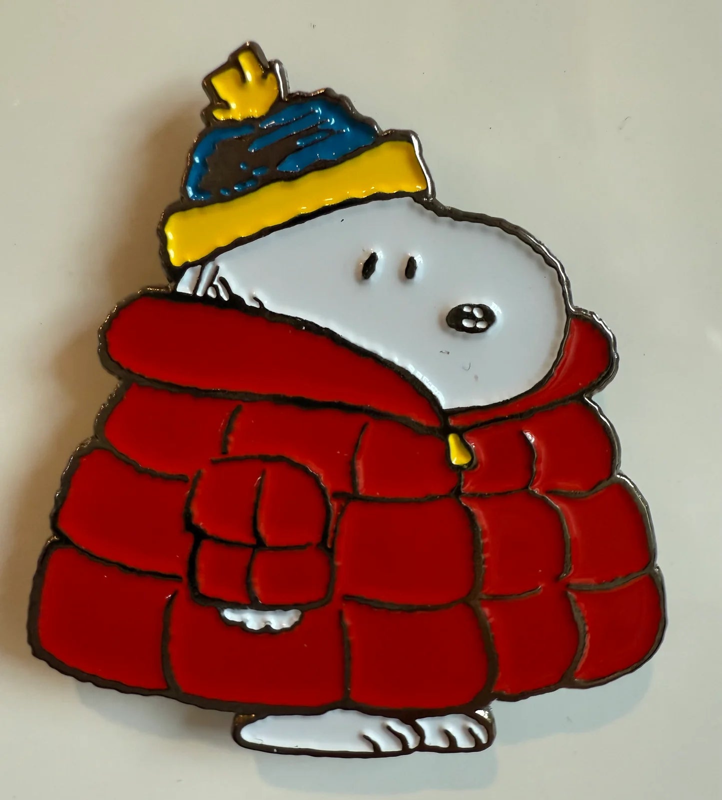 Snoopy Red Puffer Coat Needle Minder