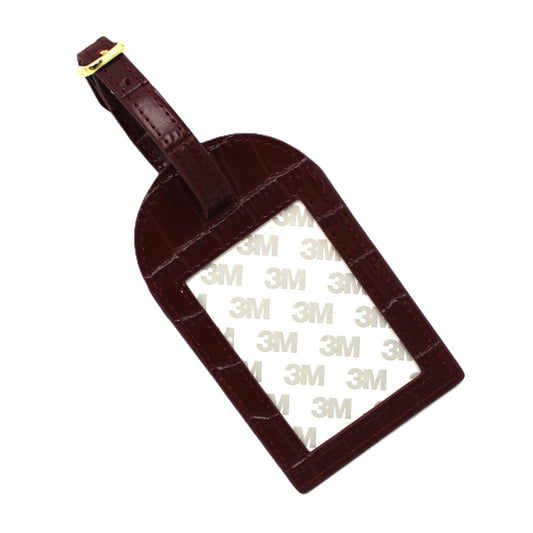 The Bag Tag Burgundy Croc