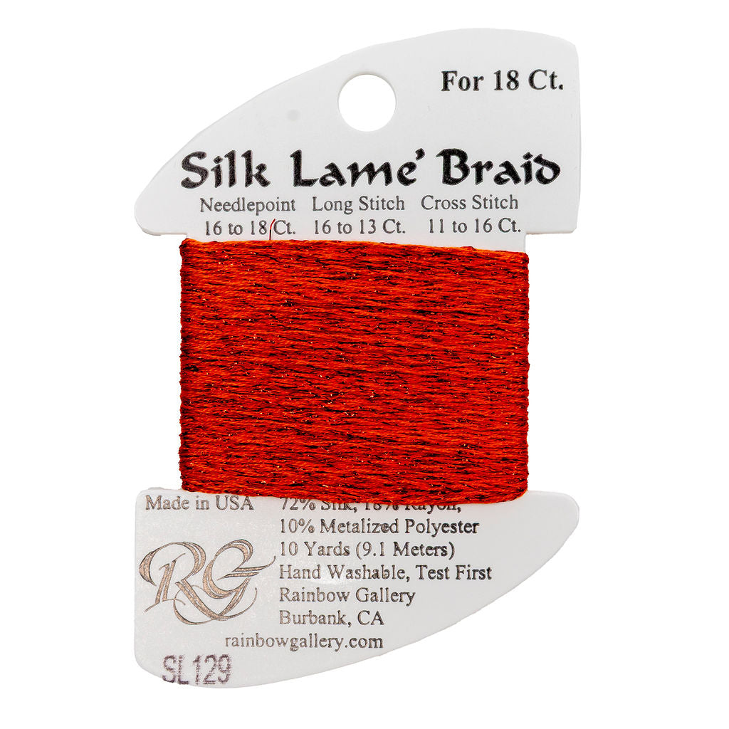 Silk Lame Braid SL129 Tabasco