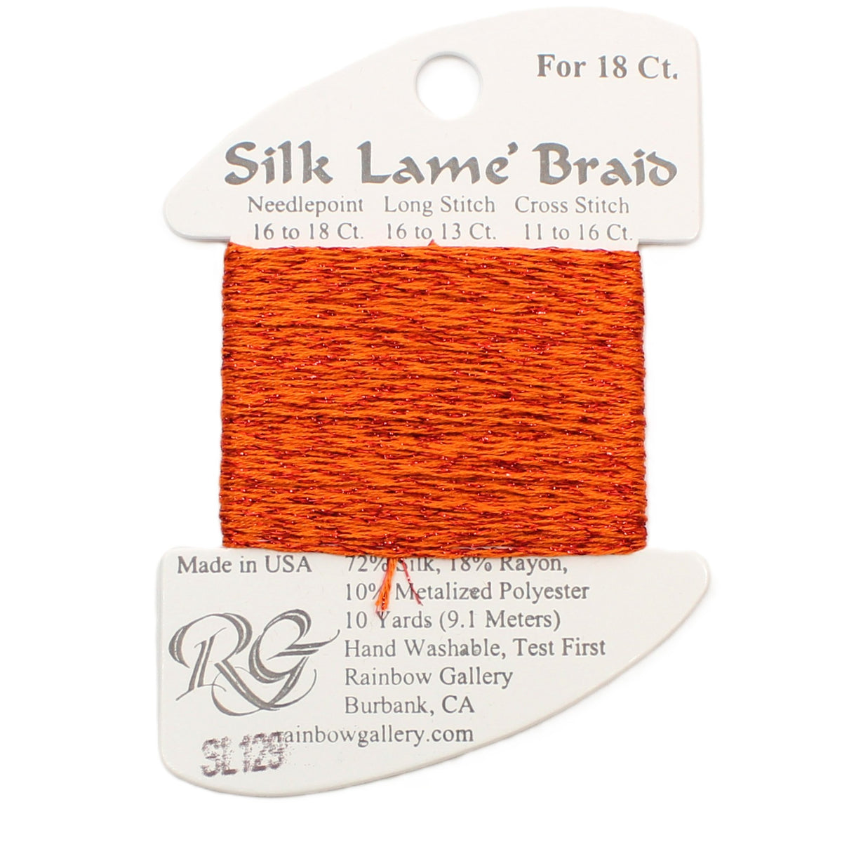 Silk Lame Braid SL129 Tabasco
