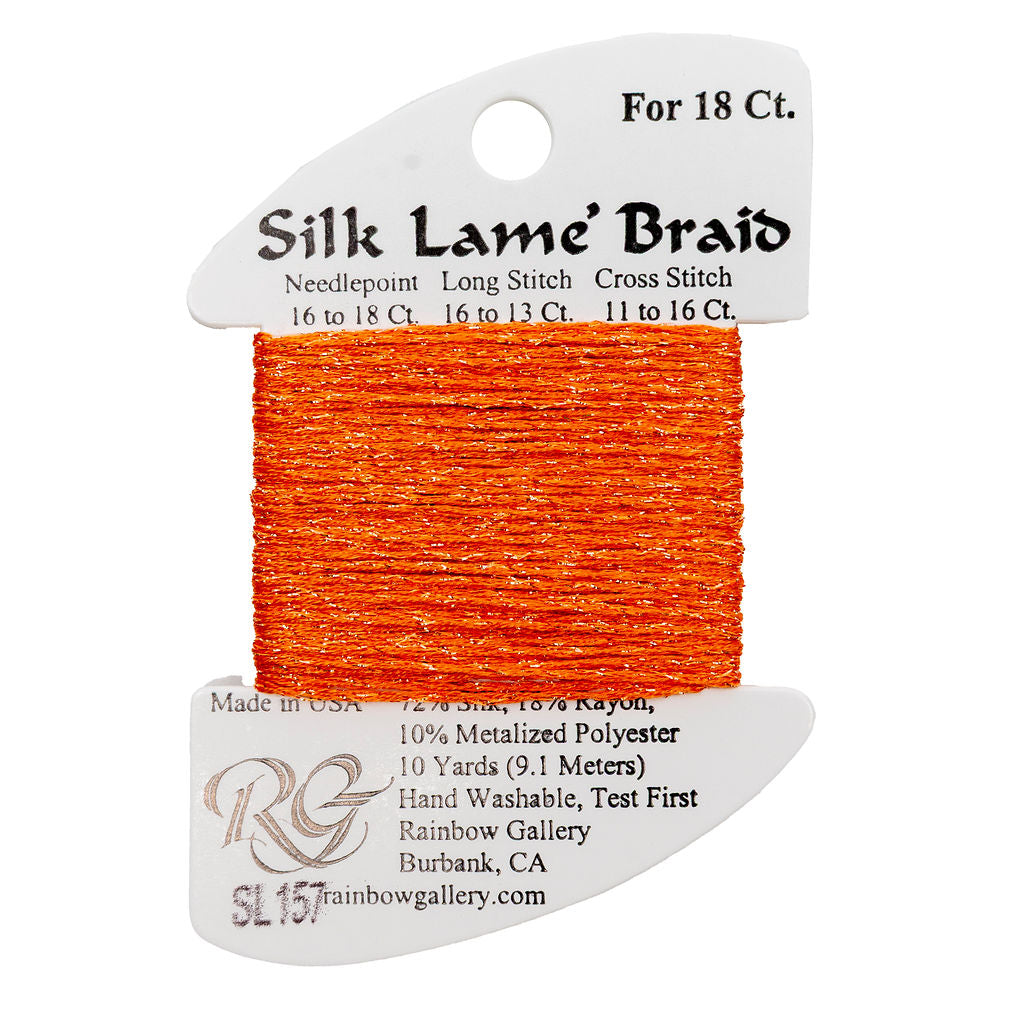 Silk Lame Braid SL157 Tangelo