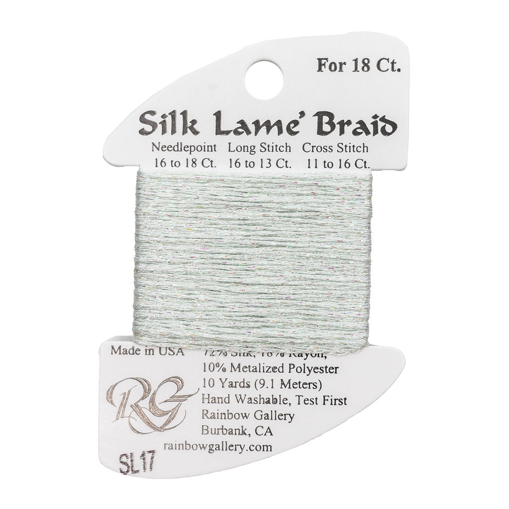 Silk Lame Braid SL17 Lite Surf Blue