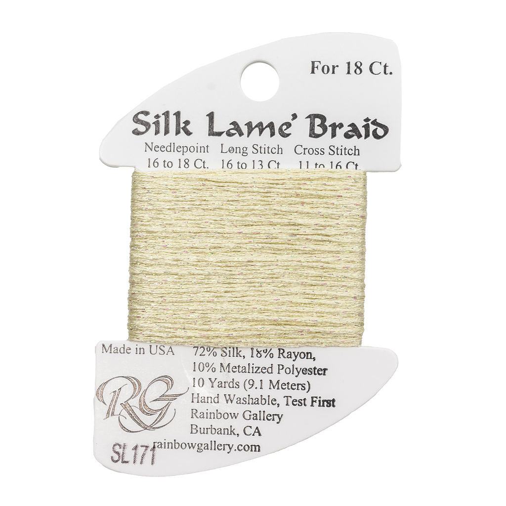 Silk Lame Braid SL171 Mellow Yellow