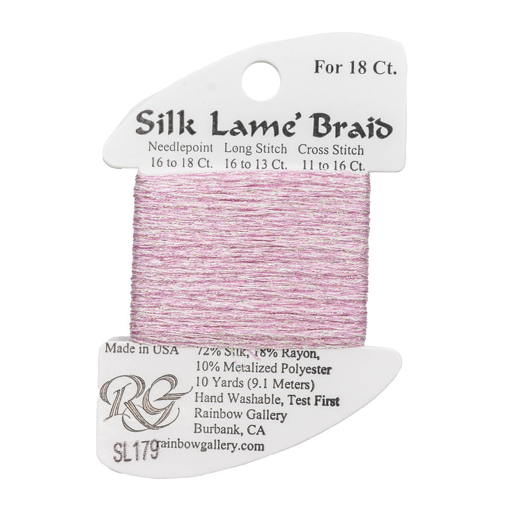 Silk Lame Braid SL179 Cotton Candy