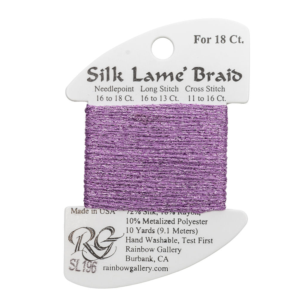 Silk Lame Braid SL196 Orchid Mist