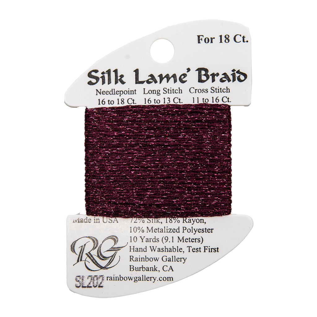 Silk Lame Braid SL202 Wild Plum