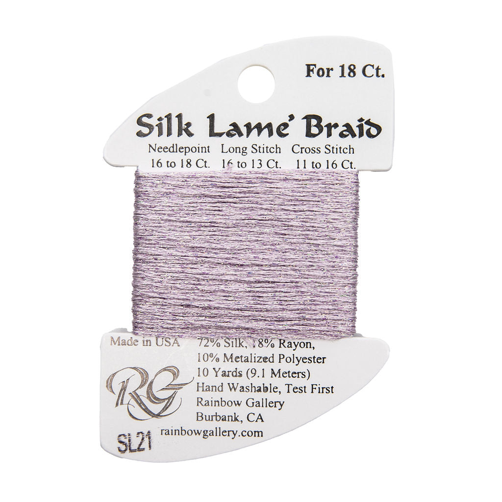 Silk Lame Braid SL21 Lite Lavender