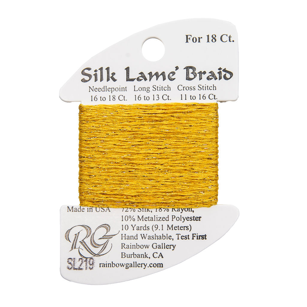 Silk Lame Braid SL219 Sunset Gold