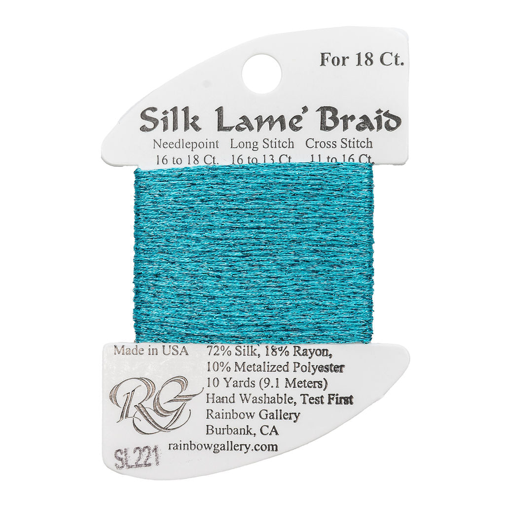 Silk Lame Braid SL221 Capri Breeze