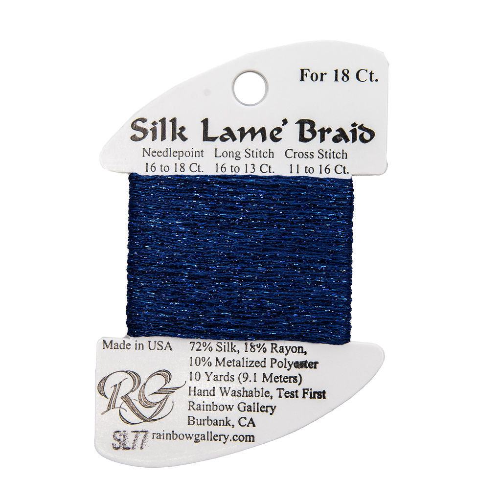 Silk Lame Braid SL77 Royal Blue