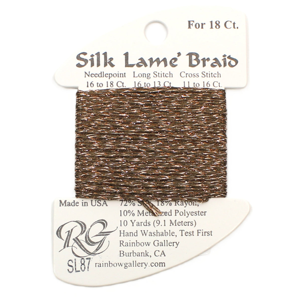 Silk Lame Braid SL87 Bark
