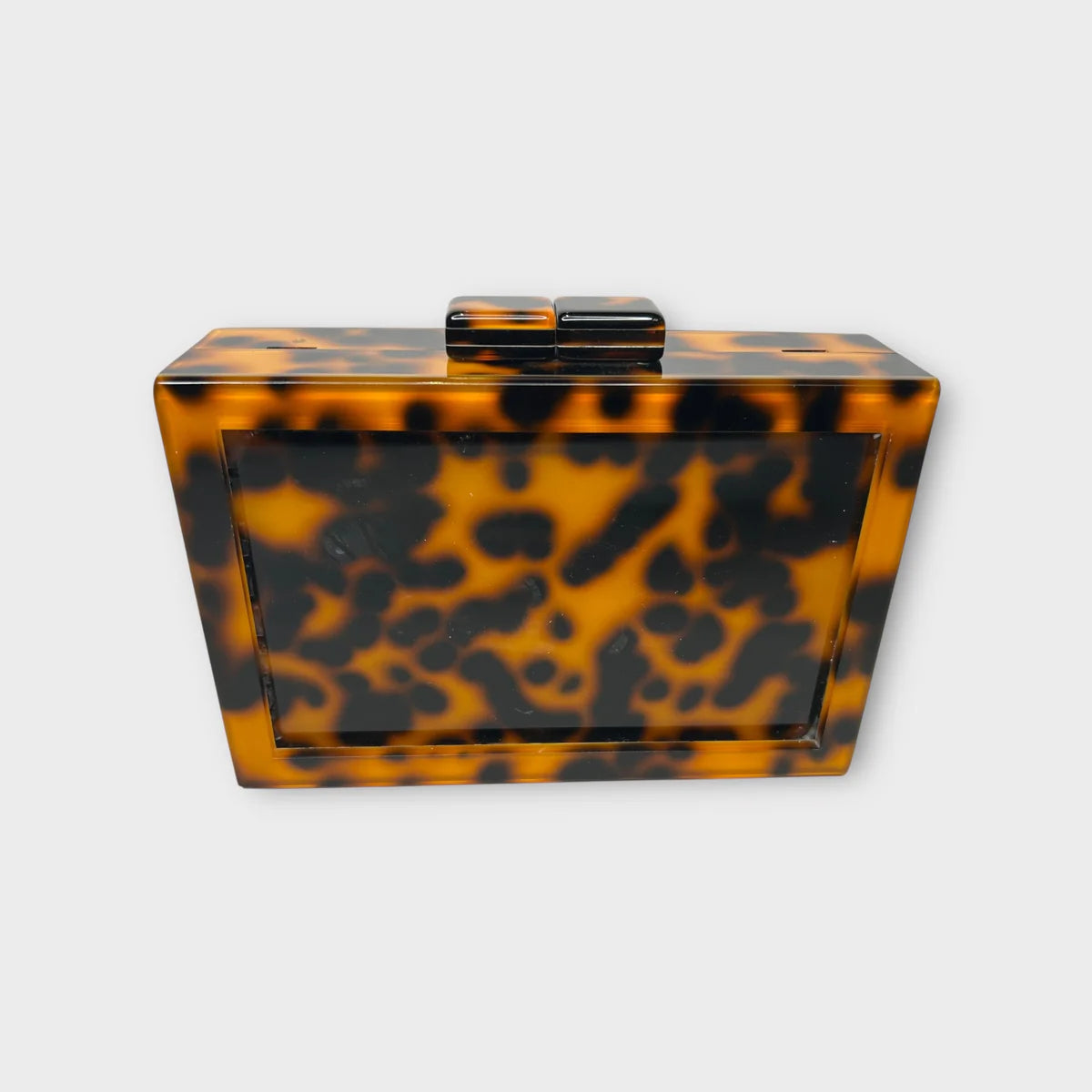 Self Finishing Acrylic Clutch - Tortoise