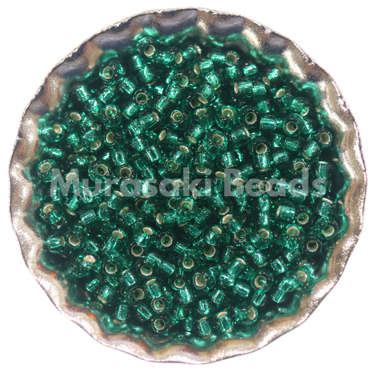 Size 11 Beads 17 Jade Silver Lined