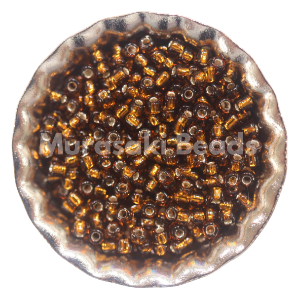 Size 11 Beads 5 Root Beer Silver Lined