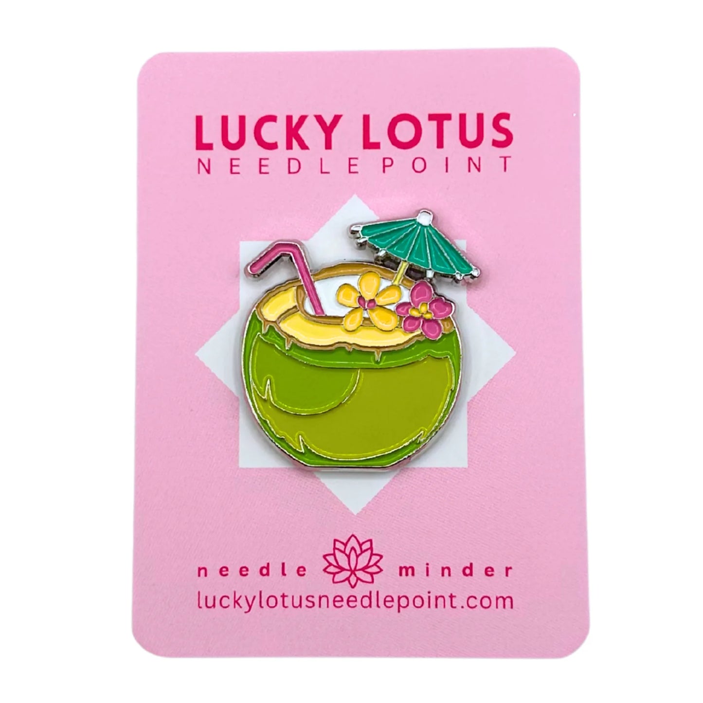 Green Coconut Drink Needle Minder