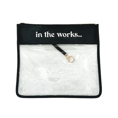 In The Works Project Bag - Black Croc