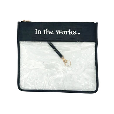 In The Works Project Bag - Navy Croc