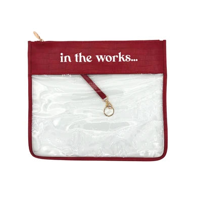 In The Works Project Bag - Red Croc
