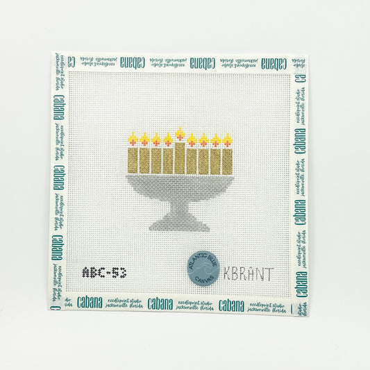 Hanukkah Menorah - Gold & Silver