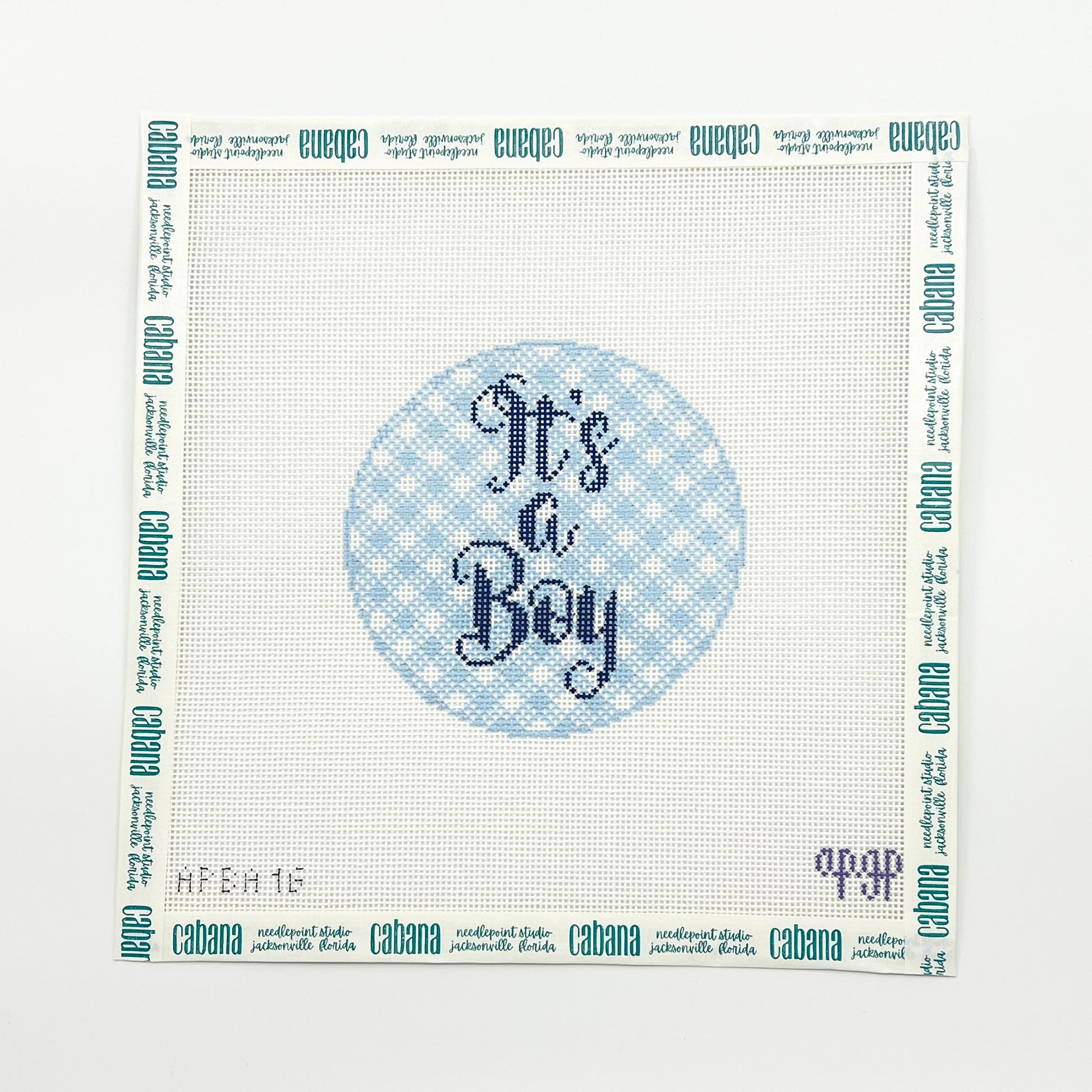 It's a Boy Gingham Round
