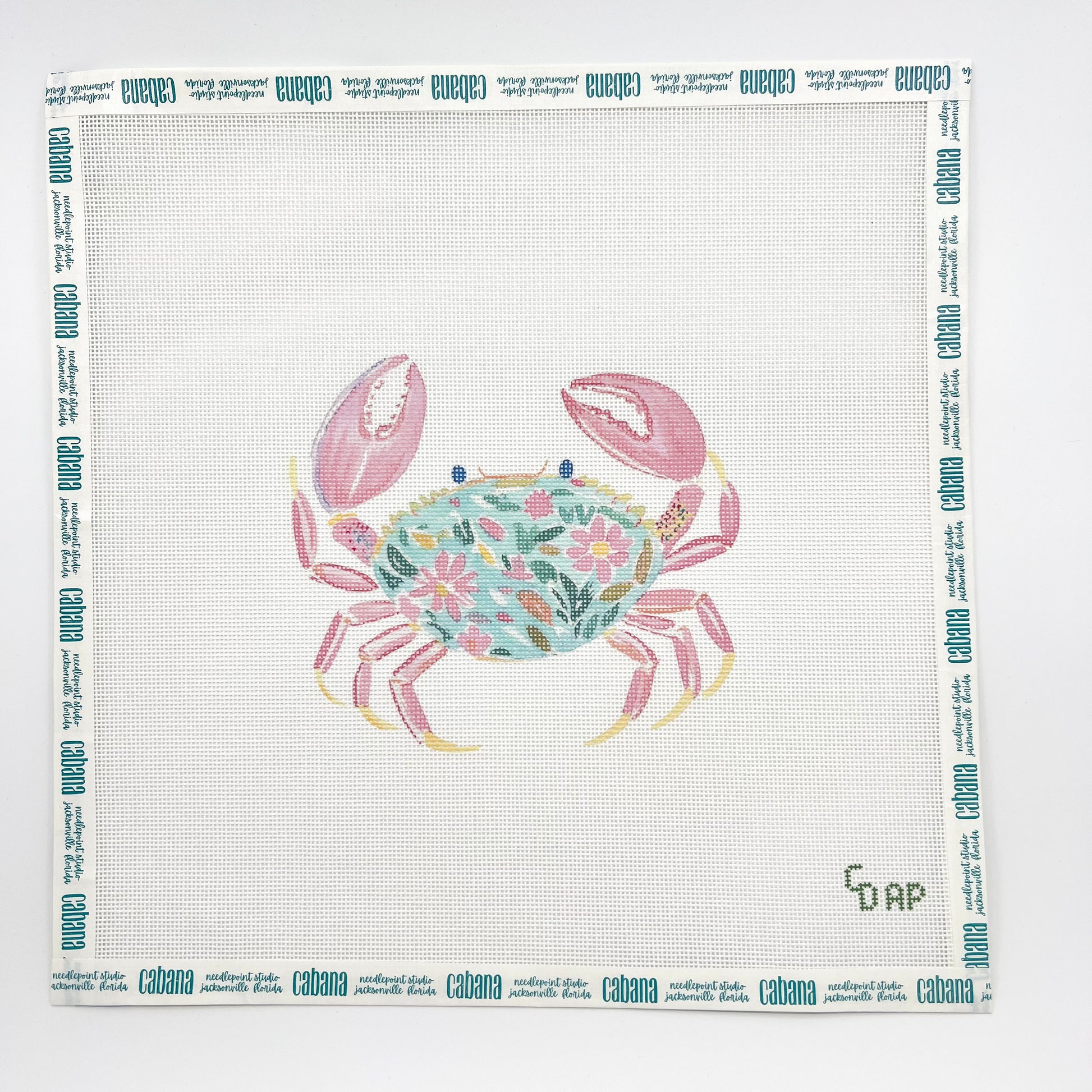Floral Watercolor Crab