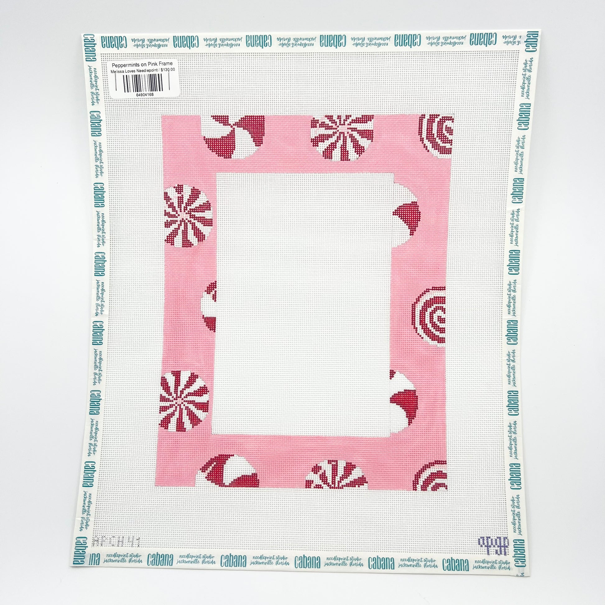 Peppermints on Pink Frame