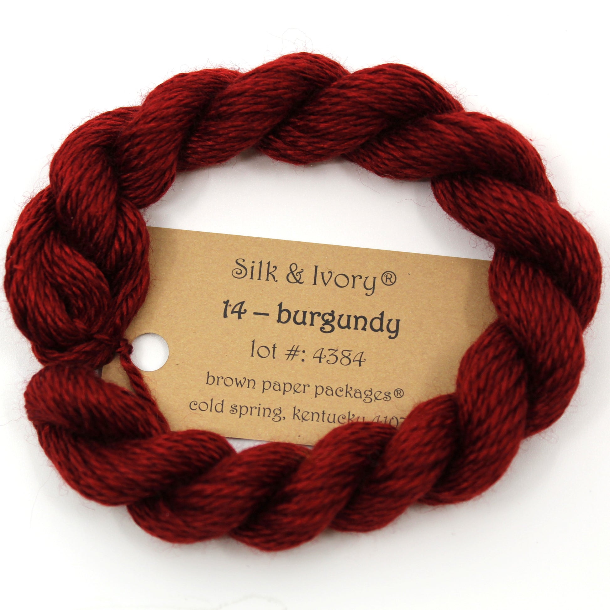 Silk & Ivory 014 Burgundy
