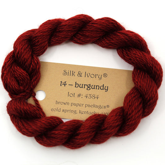 Silk & Ivory 014 Burgundy