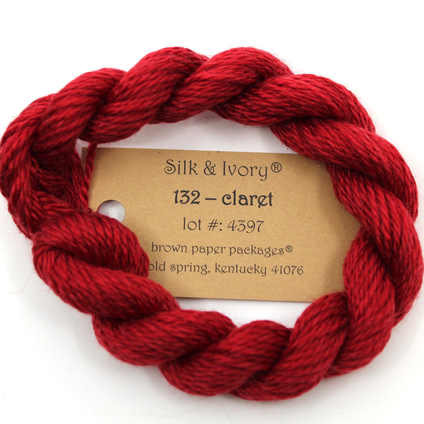 Silk & Ivory 132 Claret