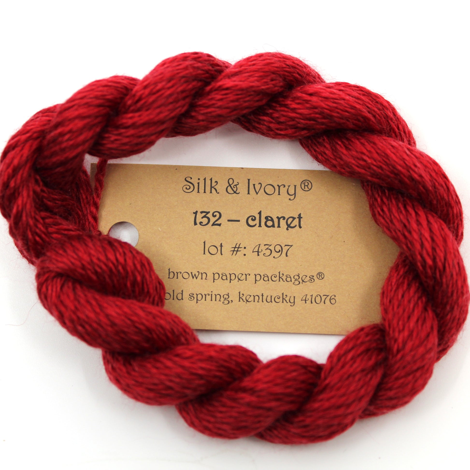 Silk & Ivory 132 Claret