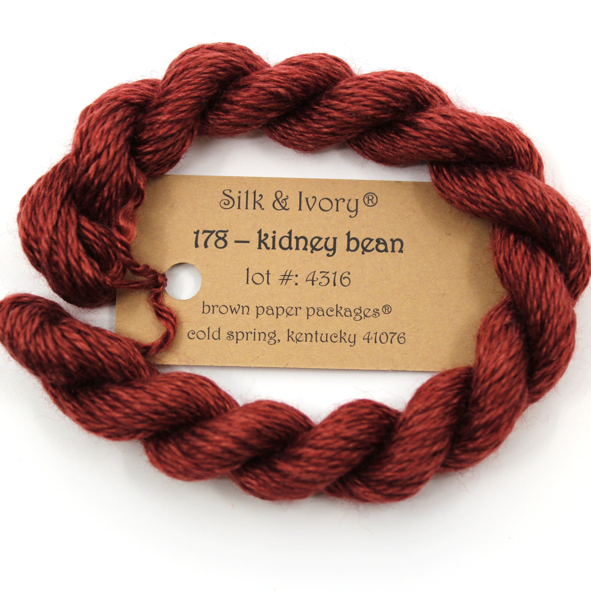 Silk & Ivory 178 Kidney Bean