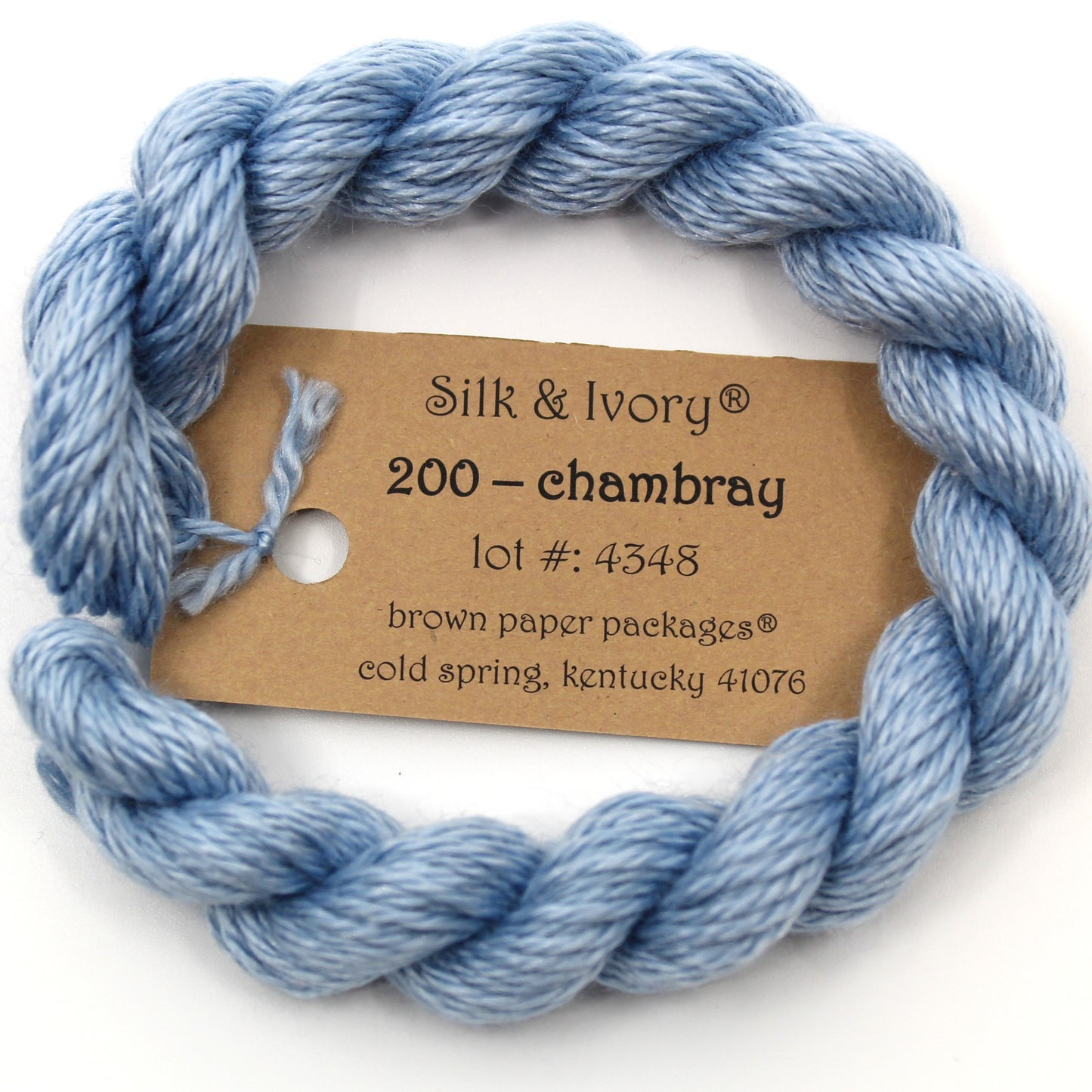 Silk & Ivory 200 Chambray