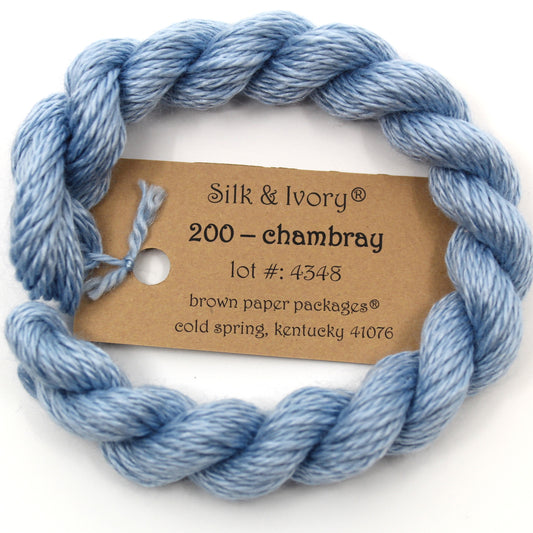 Silk & Ivory 200 Chambray