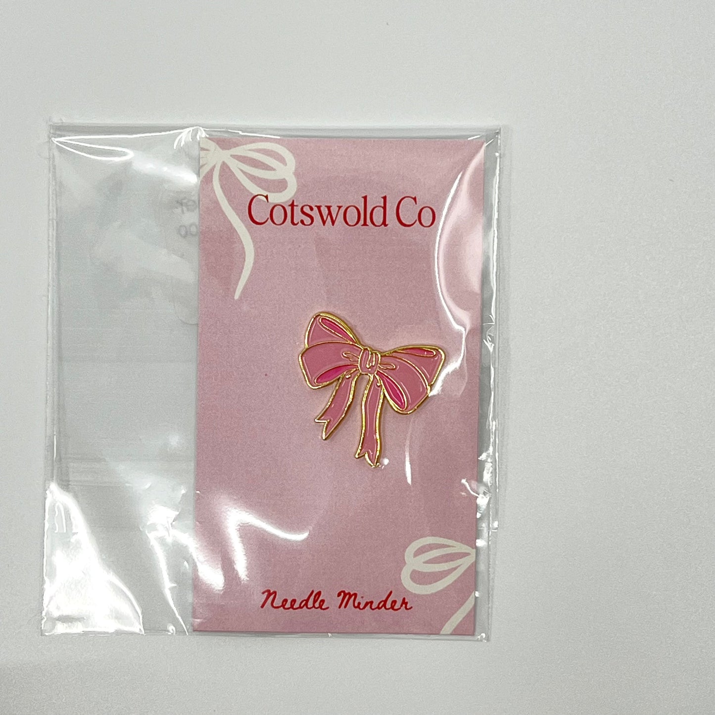 Pink Bow Needle Minder