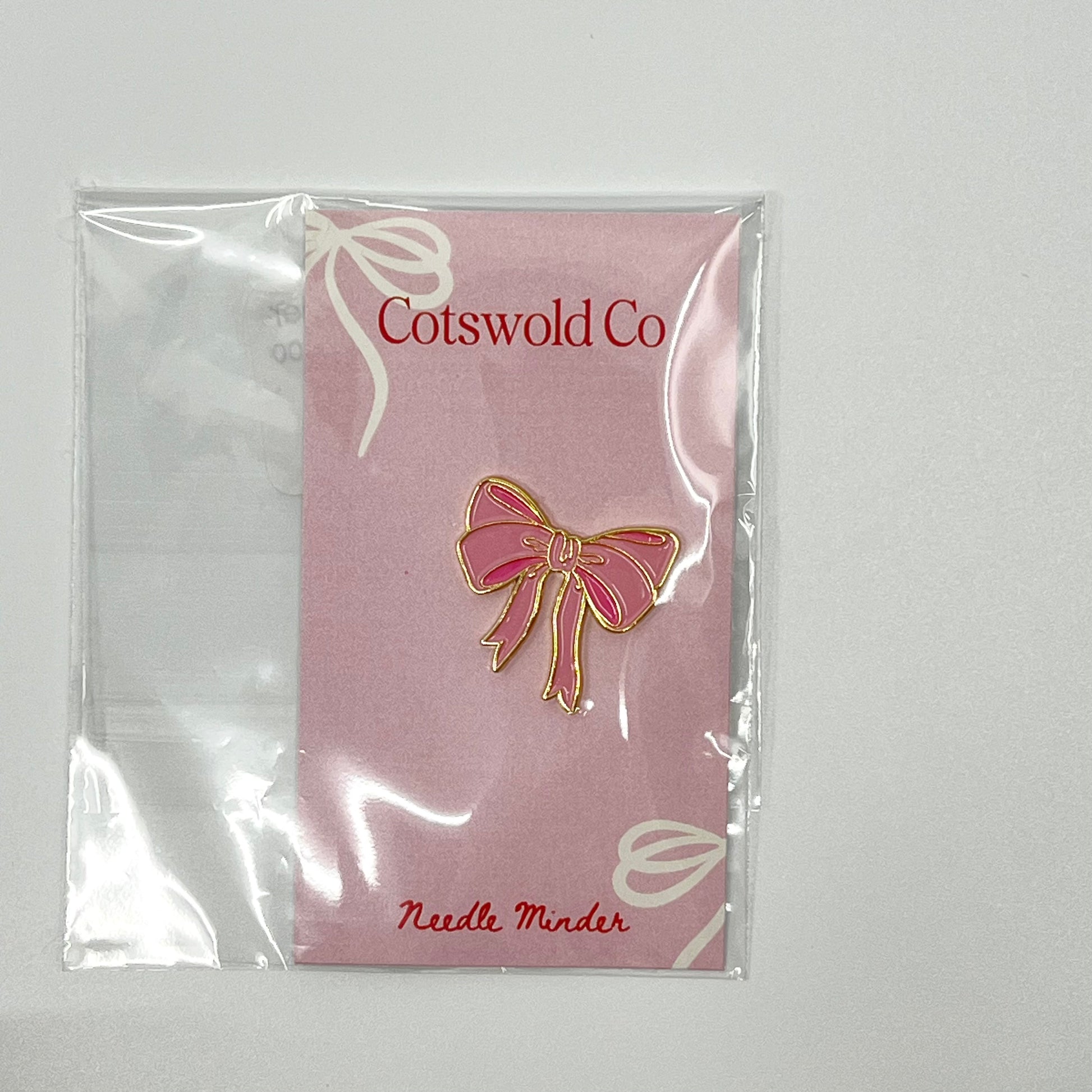 Pink Bow Needle Minder