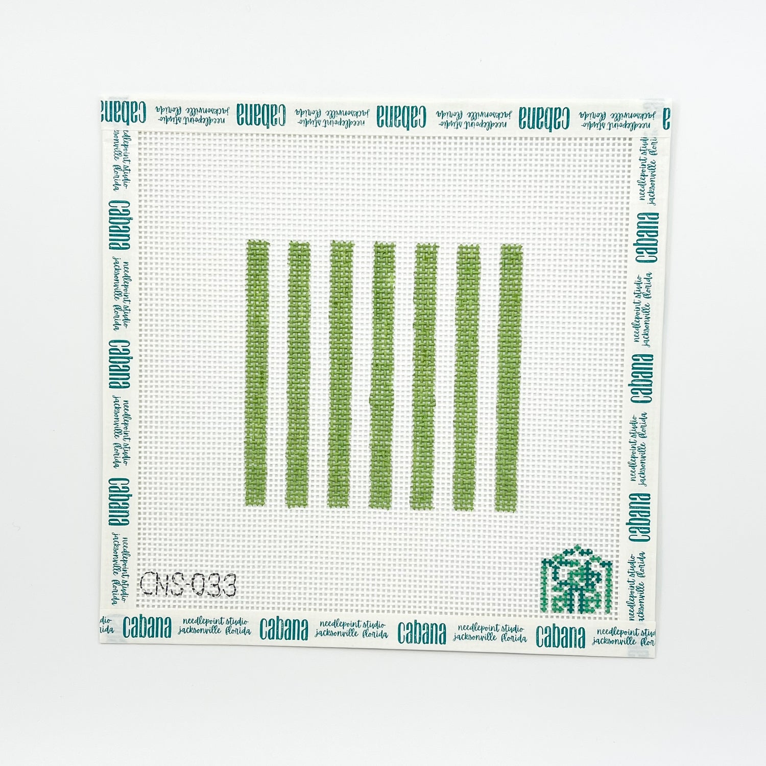 Green Cabana Stripes