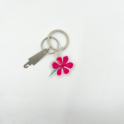 Threader Keychain Hibiscus