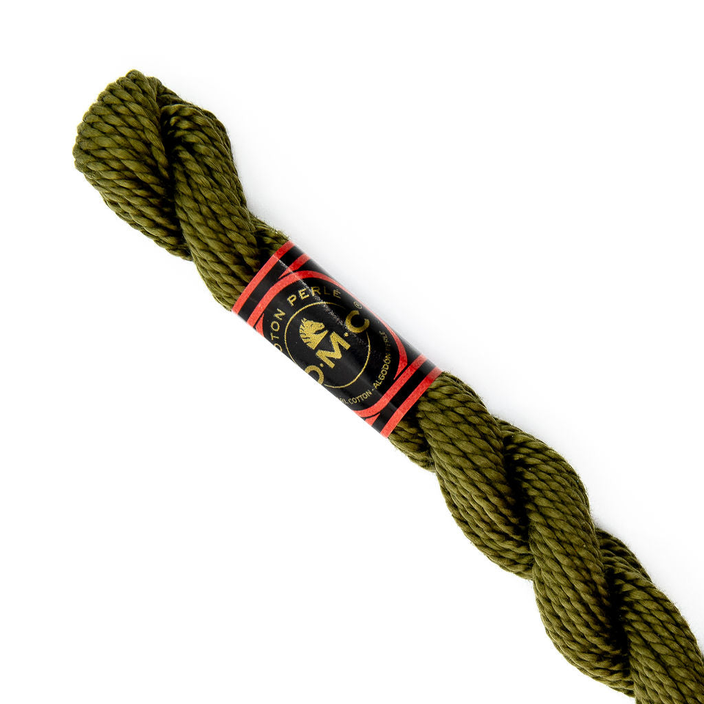 DMC 3 Pearl Cotton 3011 Deep Olive
