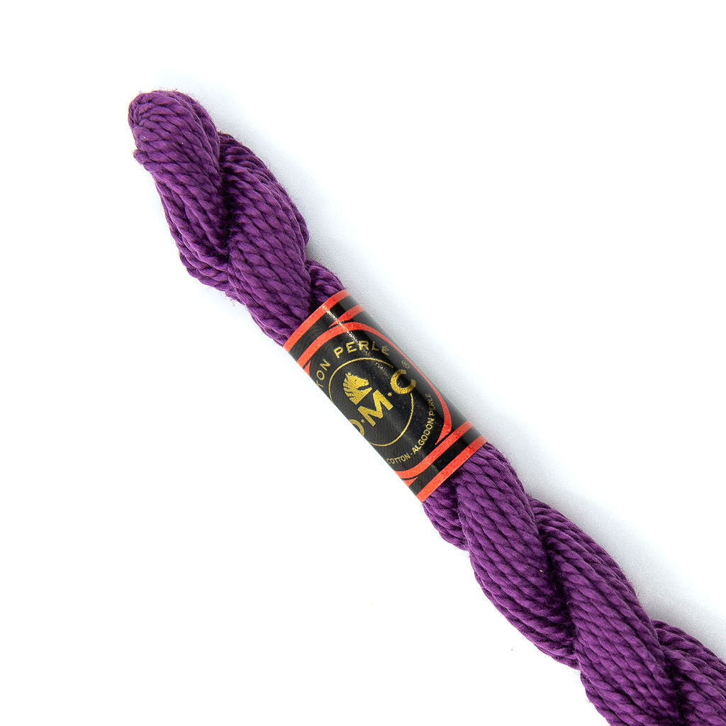 DMC 3 Pearl Cotton 327 Dark Purple