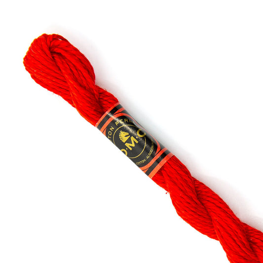 DMC 3 Pearl Cotton 666 Scarlet